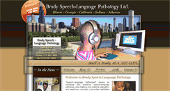 Desktop Screenshot of bradyspeech.com