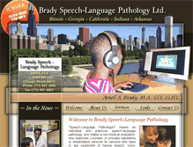 Tablet Screenshot of bradyspeech.com